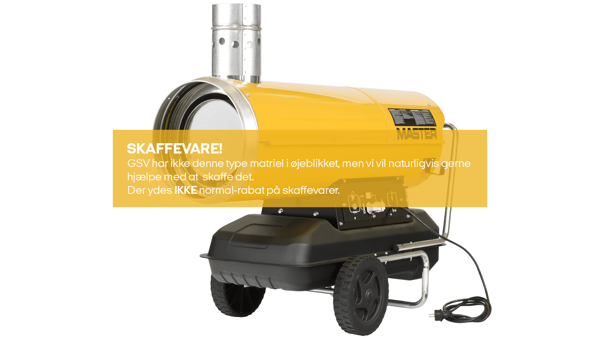 Varmekanon diesel 230V 80KW (skaffevare! - ikke i standard sortiment)*