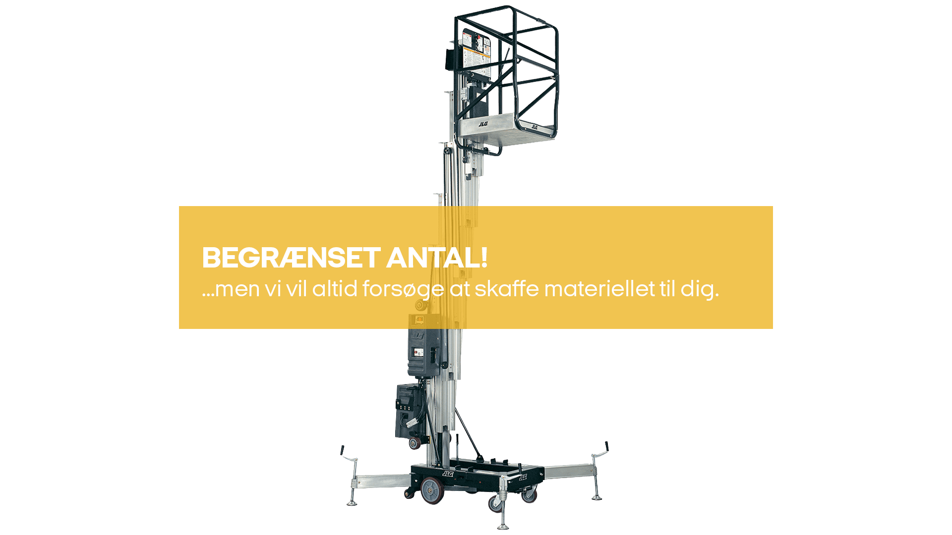 Søjlelift 14m, 230V net (begrænset antal - kun i udvalgte afd.)*