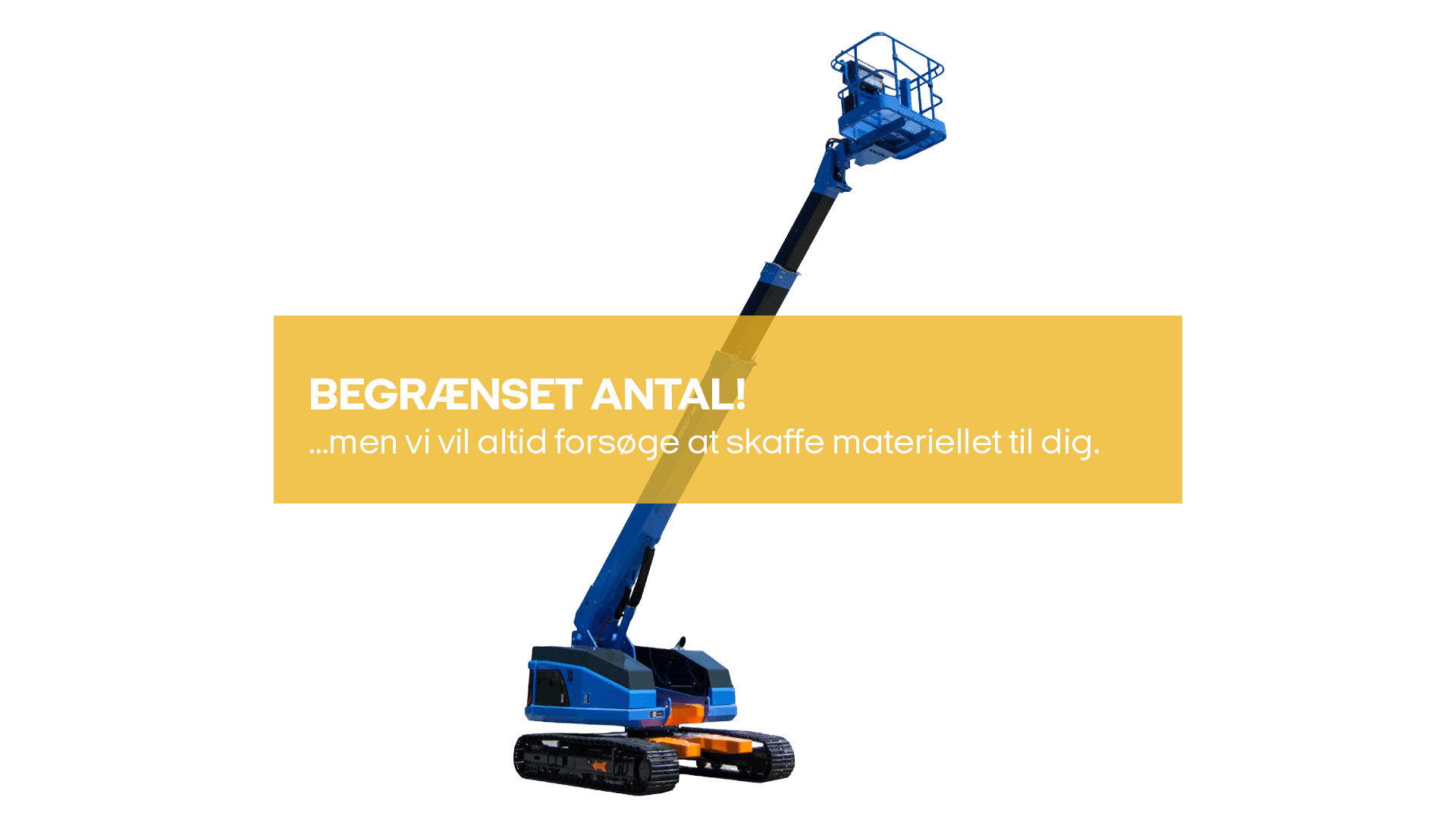 Dieselbomlift, 23m bælter (begrænset antal - kun i udvalgte afd.)*