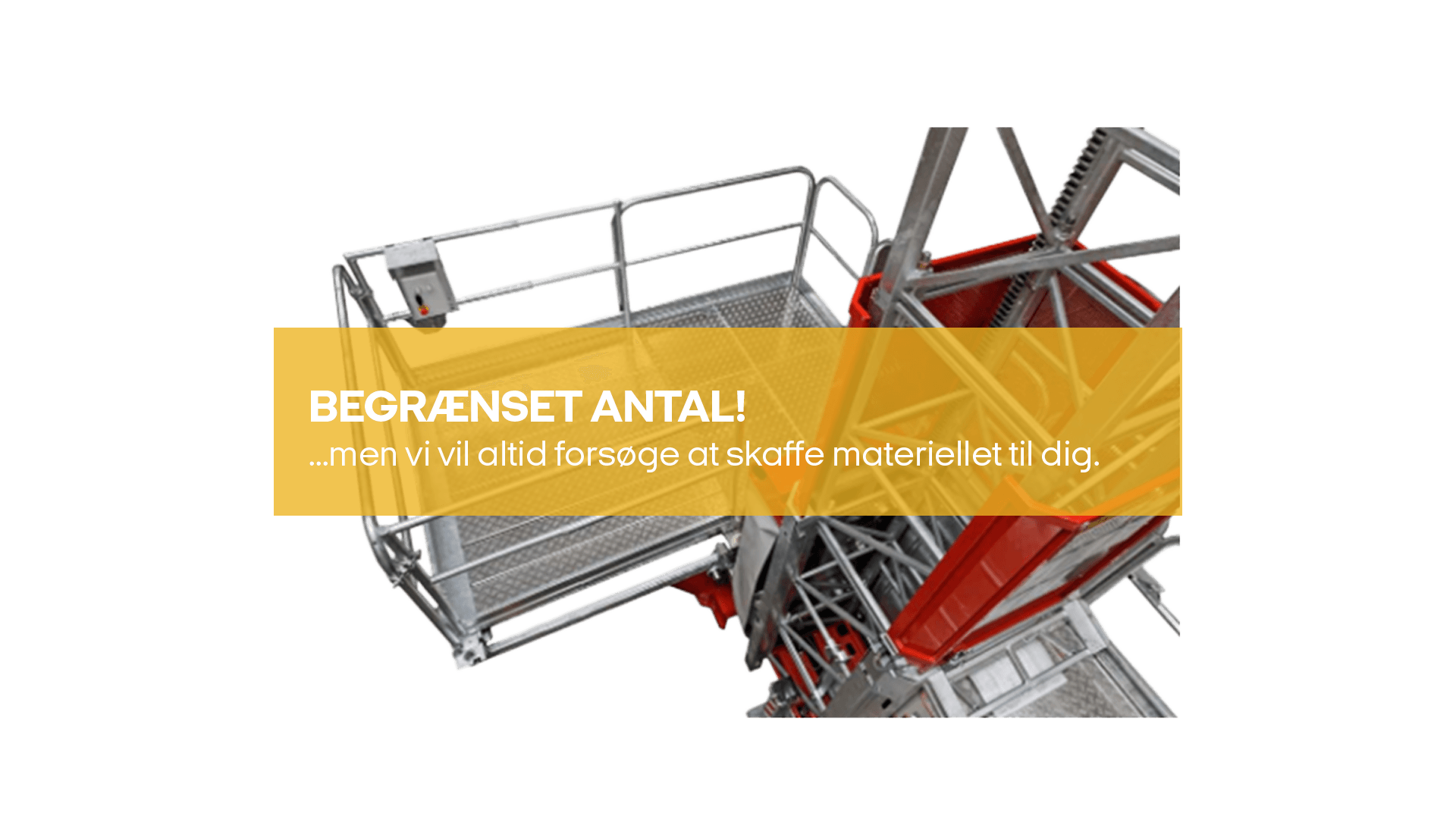 Udskudsdæk 0.2-4.8m elektrisk (begrænset antal - kun i udvalgte afd.)*