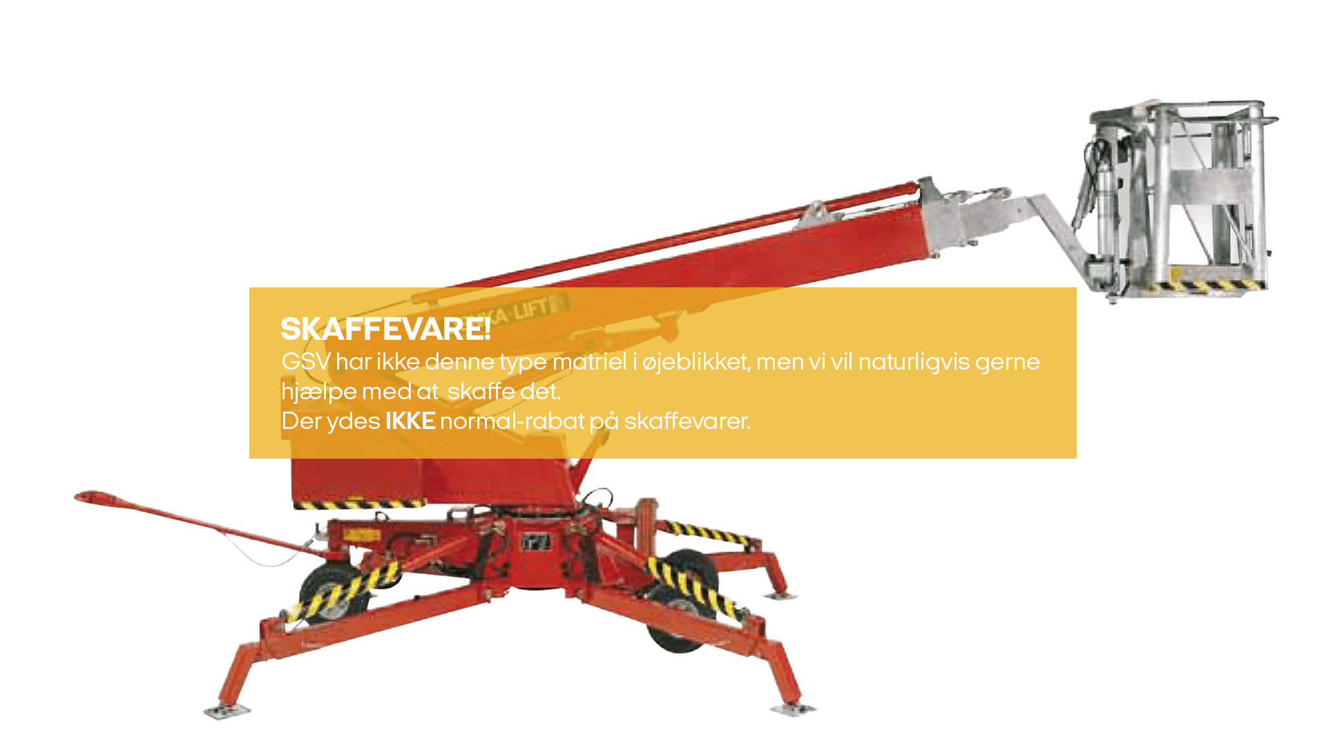 Speciallift batteri 22 m (skaffevare! - ikke i standard sortiment)*