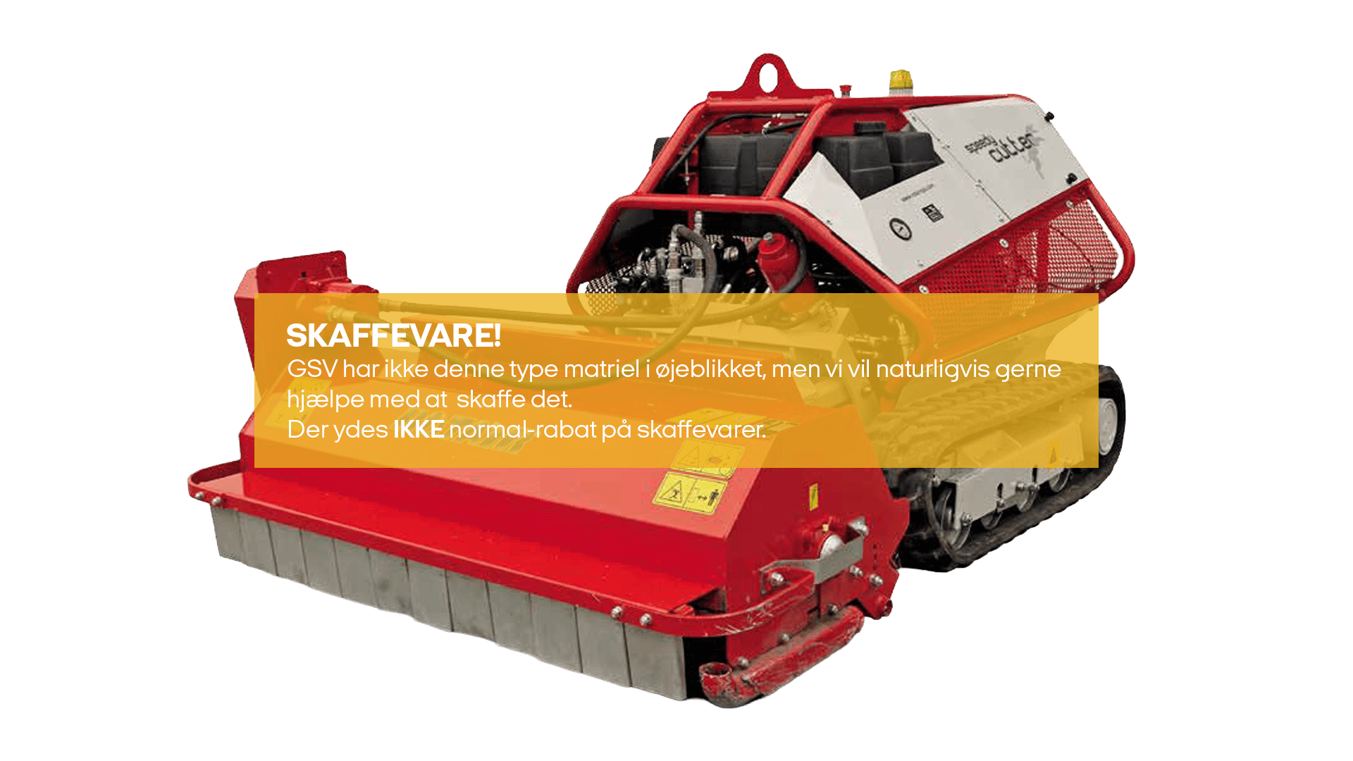 Fjernstyret plæne/slagleklipper (skaffevare! - ikke i standard sortiment)*