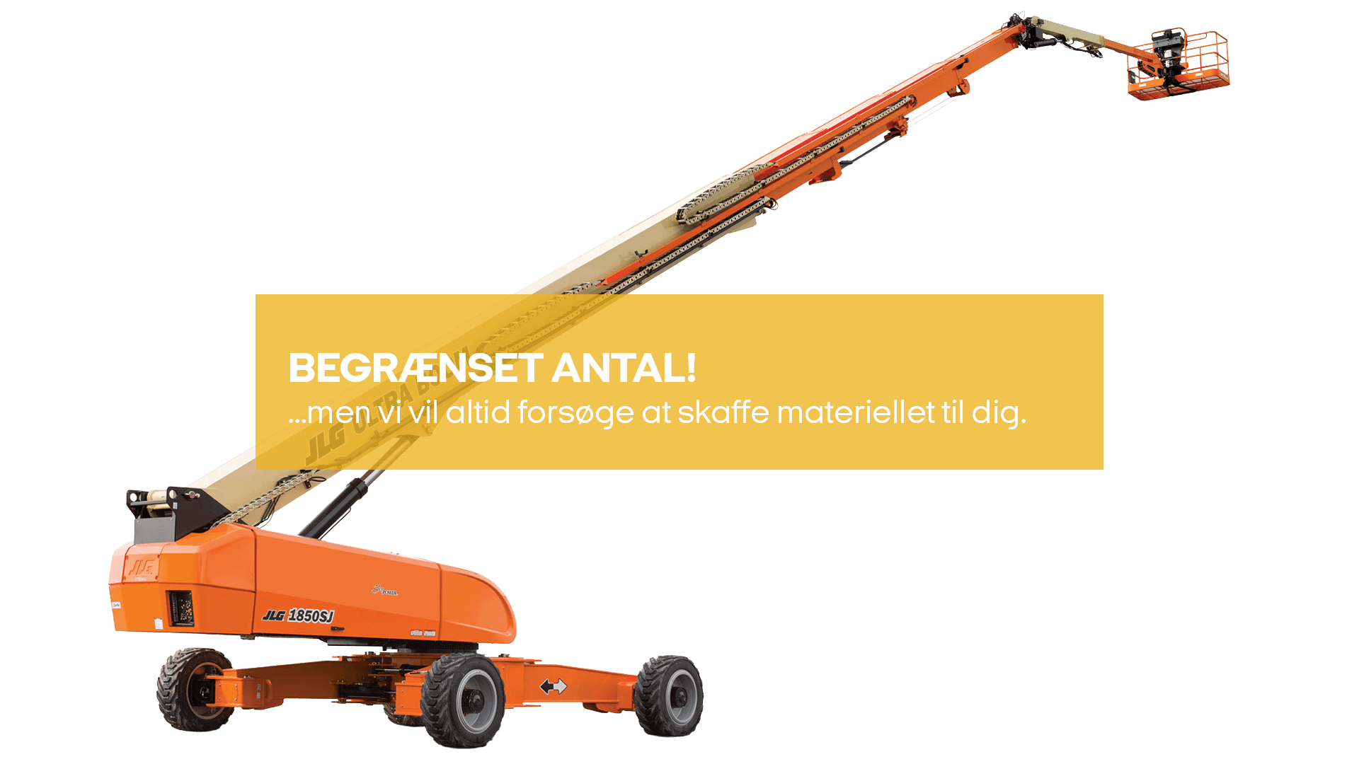 Dieselbomlift, 58m ligearm 4x4 (begrænset antal - kun i udvalgte afd.)*