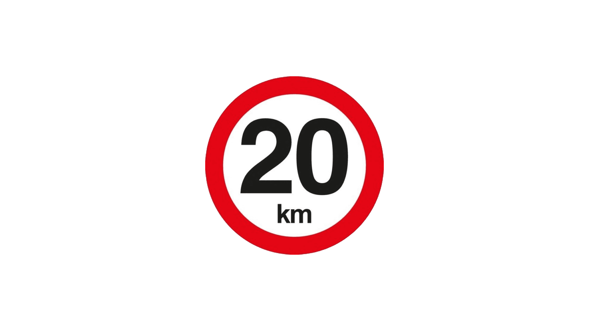 Trafiktavle: C55 Lokal Hast. 20km/h - OBS! SKAFFEVARE!