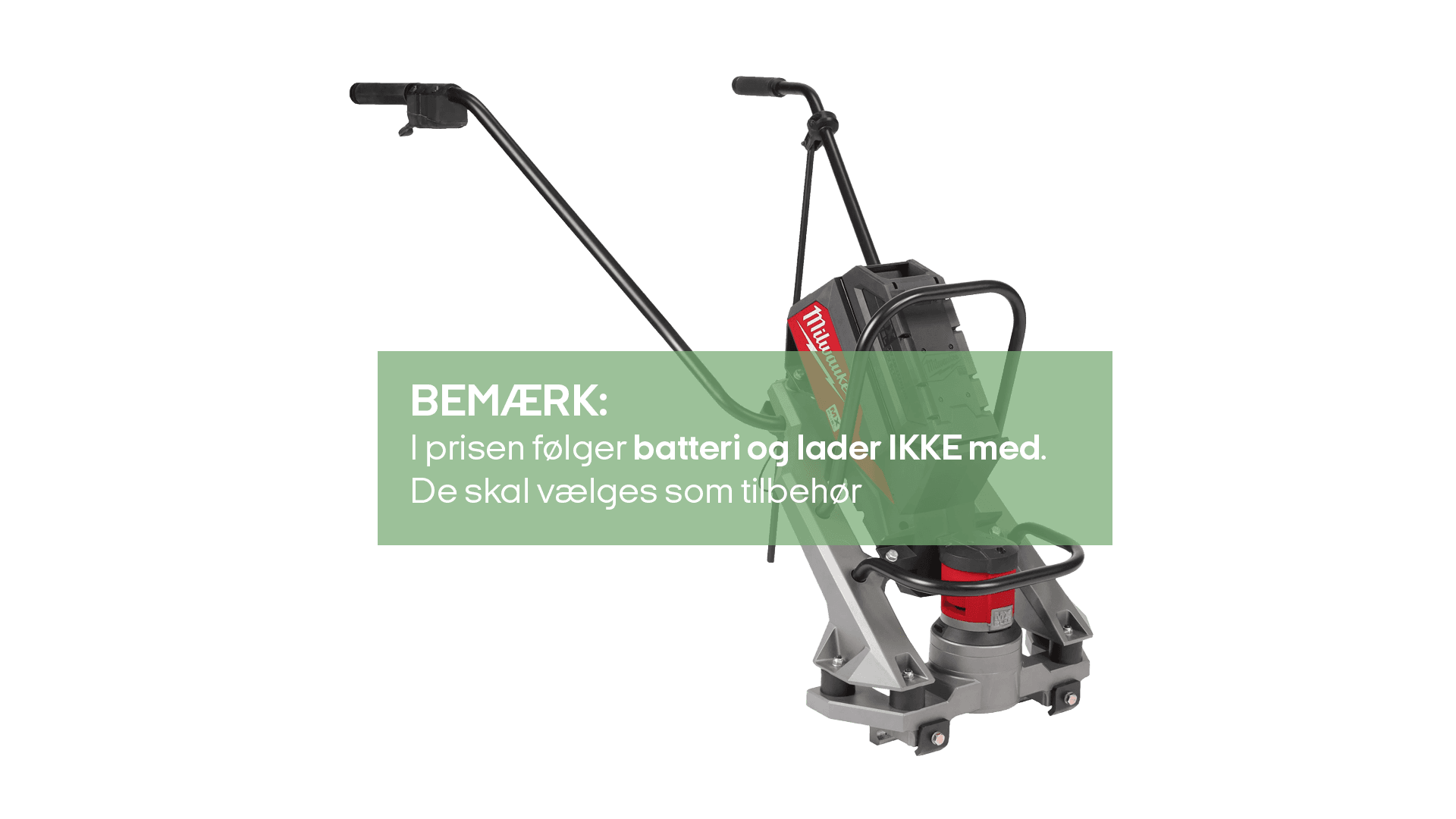 Planafretter batteri m/ 1,8 m. skinne