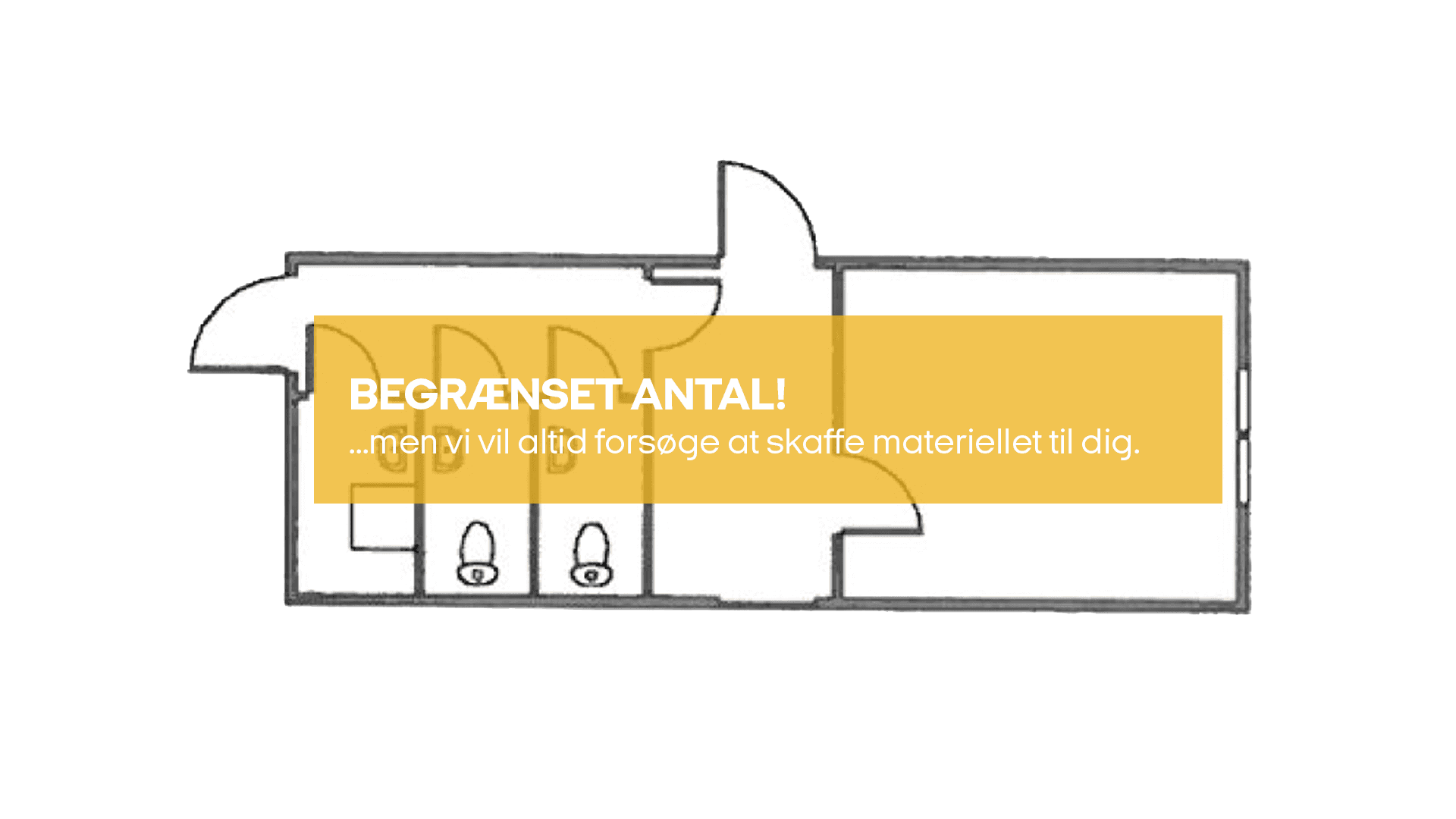 Entre modul m. 2 toiletter og reng.rum (begrænset antal - kun i udvalgte afd.)*