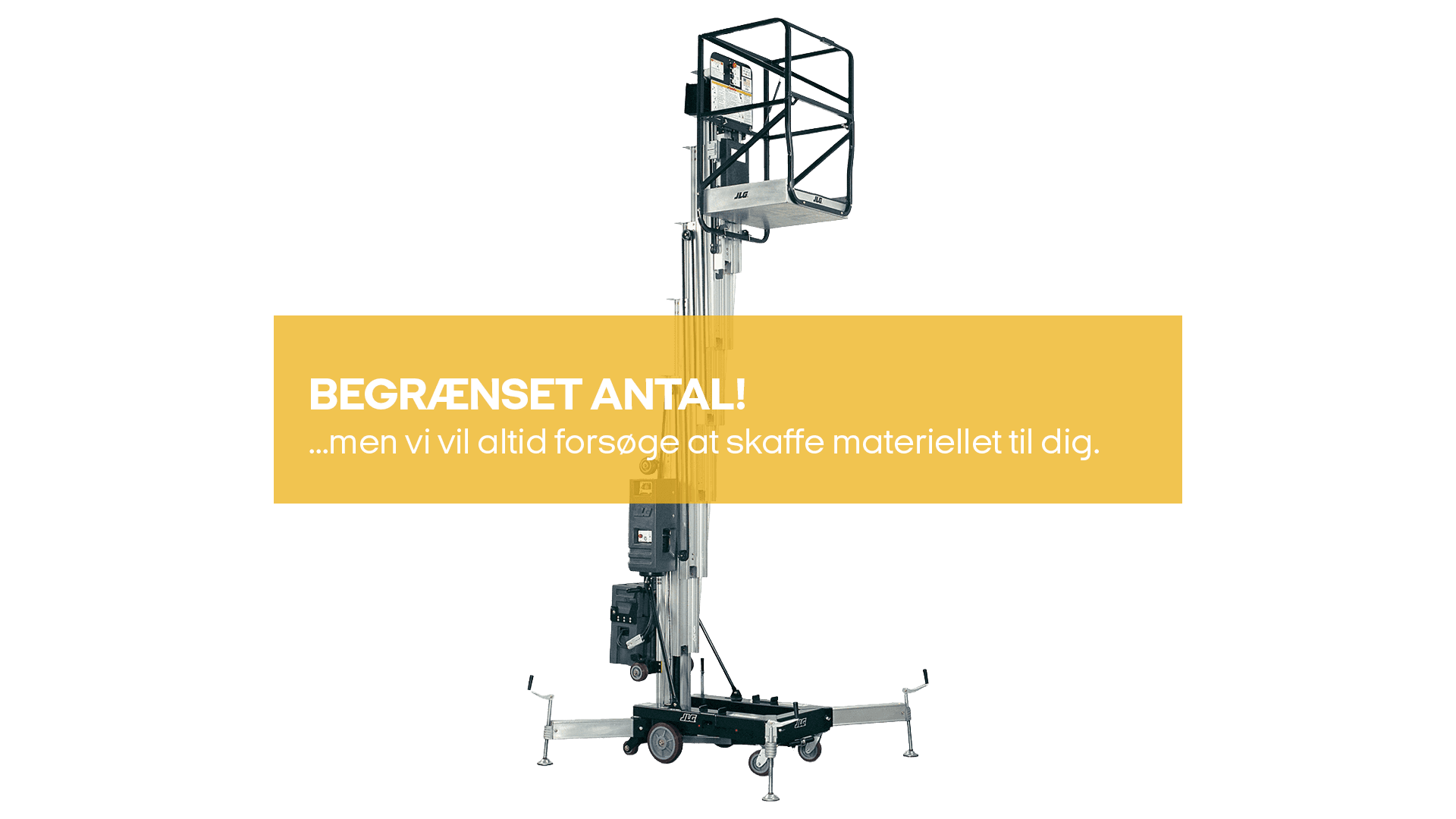 Søjlelift 11m, 12V Batt.. (Begrænset antal - Kun i udvalgte afd.)