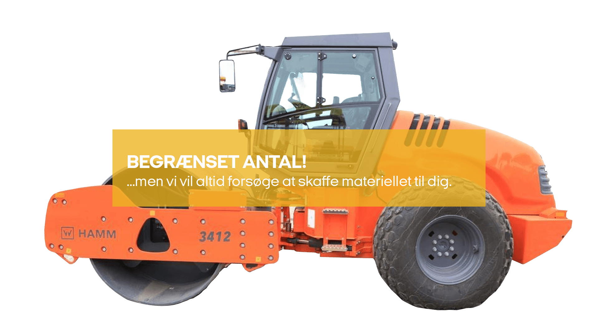 Tromle (valsetog) 13,4 T m. 2 pladevib. (begrænset antal - kun i udvalgte afd.)*