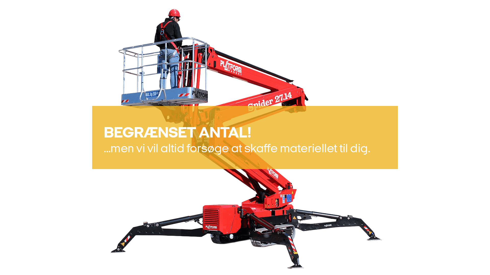 Bæltelift knækarm, Hybrid 27m (begrænset antal - kun i udvalgte afd.)*