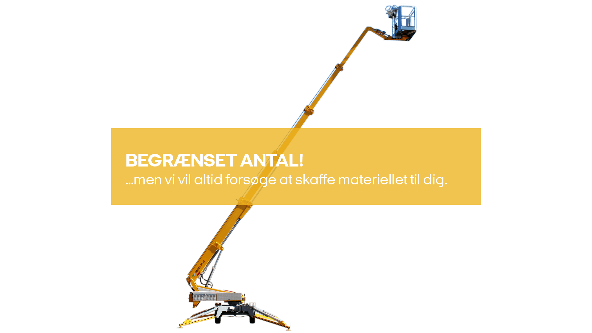 Trailerlift, knækarm 21m hybrid benzin/batteri (begrænset antal - kun i udvalgte afd.)*