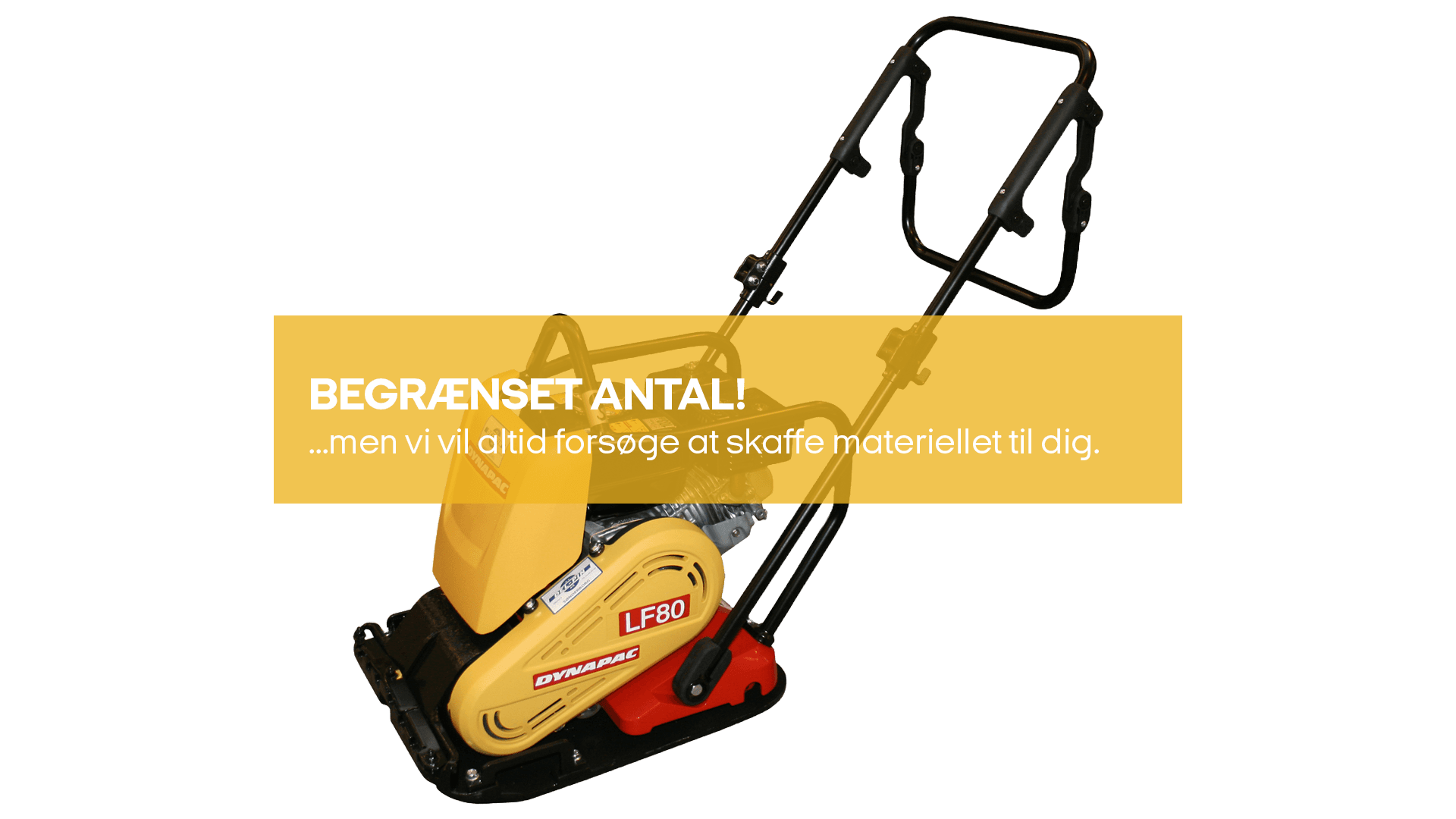 Pladevibrator Asfalt Benz 40cm 60-110kg (15-20kN) (begrænset antal - kun i udvalgte afd.)*