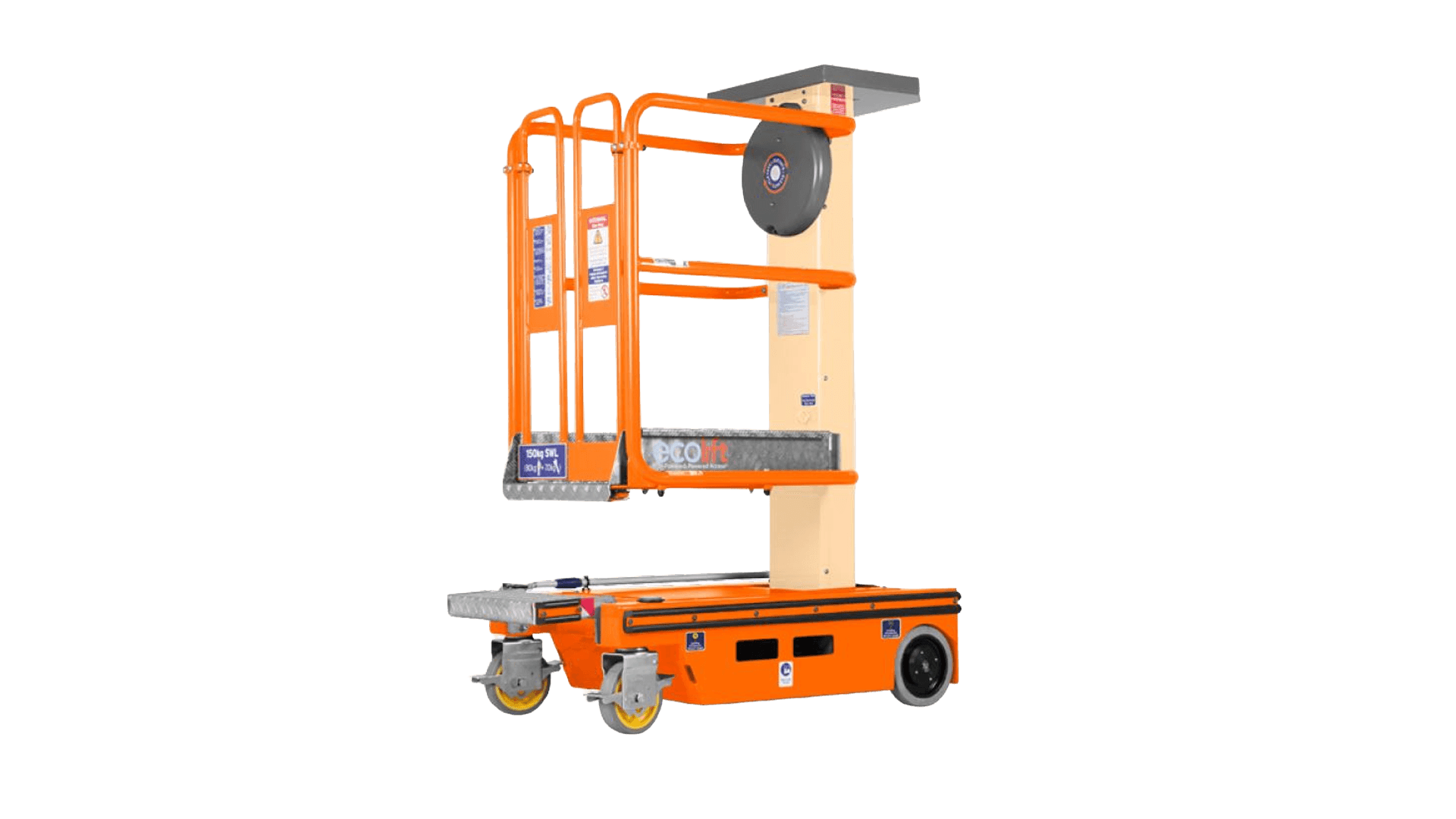 Søjlelift, manuel, 4.2M arbejdshøjde