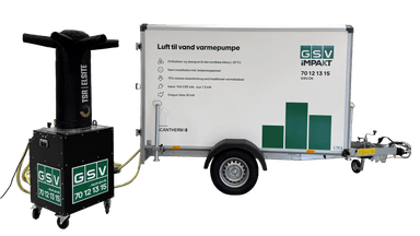 Varmepumpe 30kW, trailermonteret