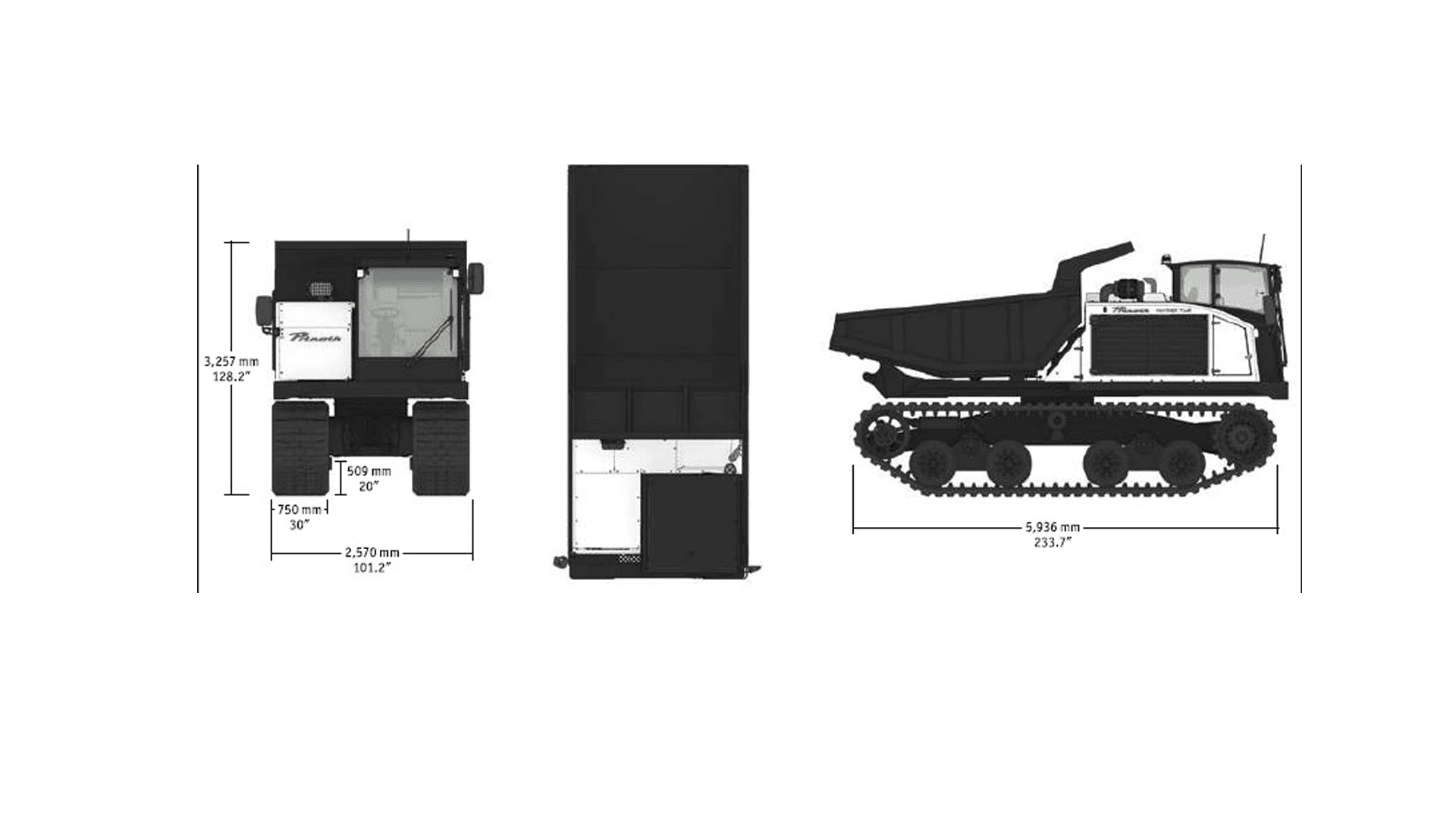 Bæltedumper, m bag/sidetip, Diesel, 14T (begrænset antal - kun i udvalgte afd.)*