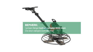 Glittemaskine, Ø90cm, 72V- batteri