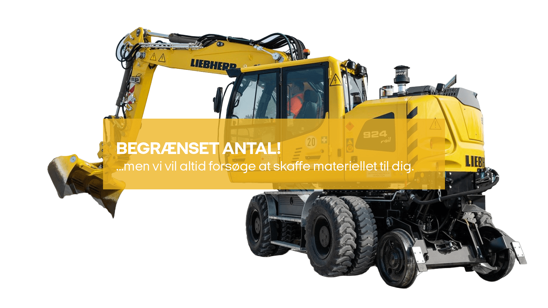 Gravemaskine m/ skinnehjul RAIL 23 - 27T (begrænset antal - kun i udvalgte afd.)*