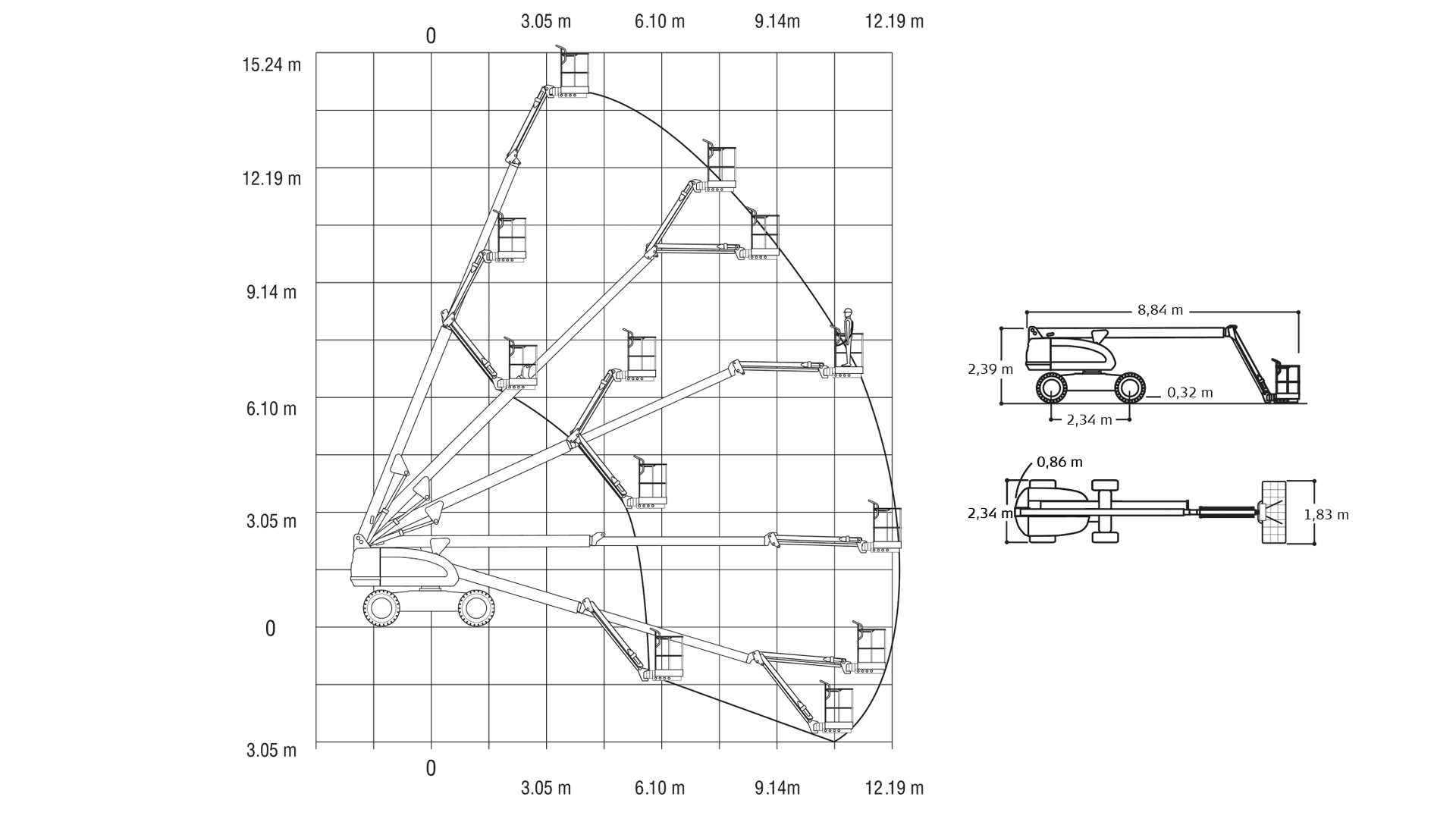 Bomlift Ligearm Diesel 16m 4x4