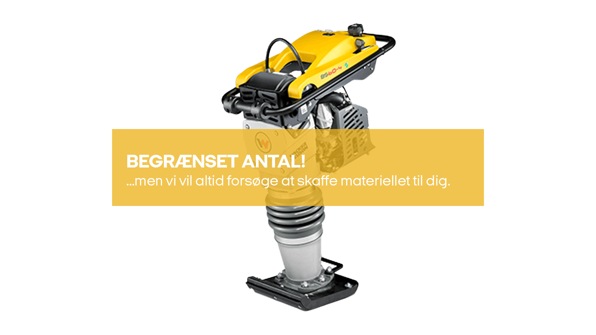 Jordloppe/Vibrationsstamper 56kg 230 V (begrænset antal - kun i udvalgte afd.)*