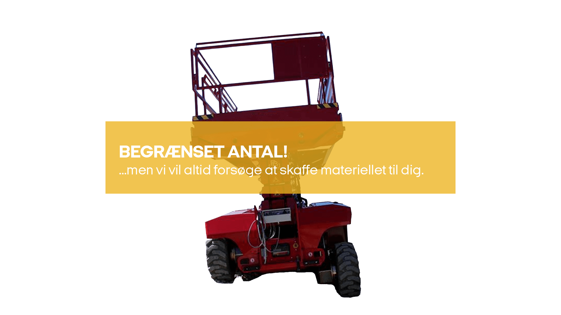 Saxlift Batteri 18 m (begrænset antal - kun i udvalgte afd.)*