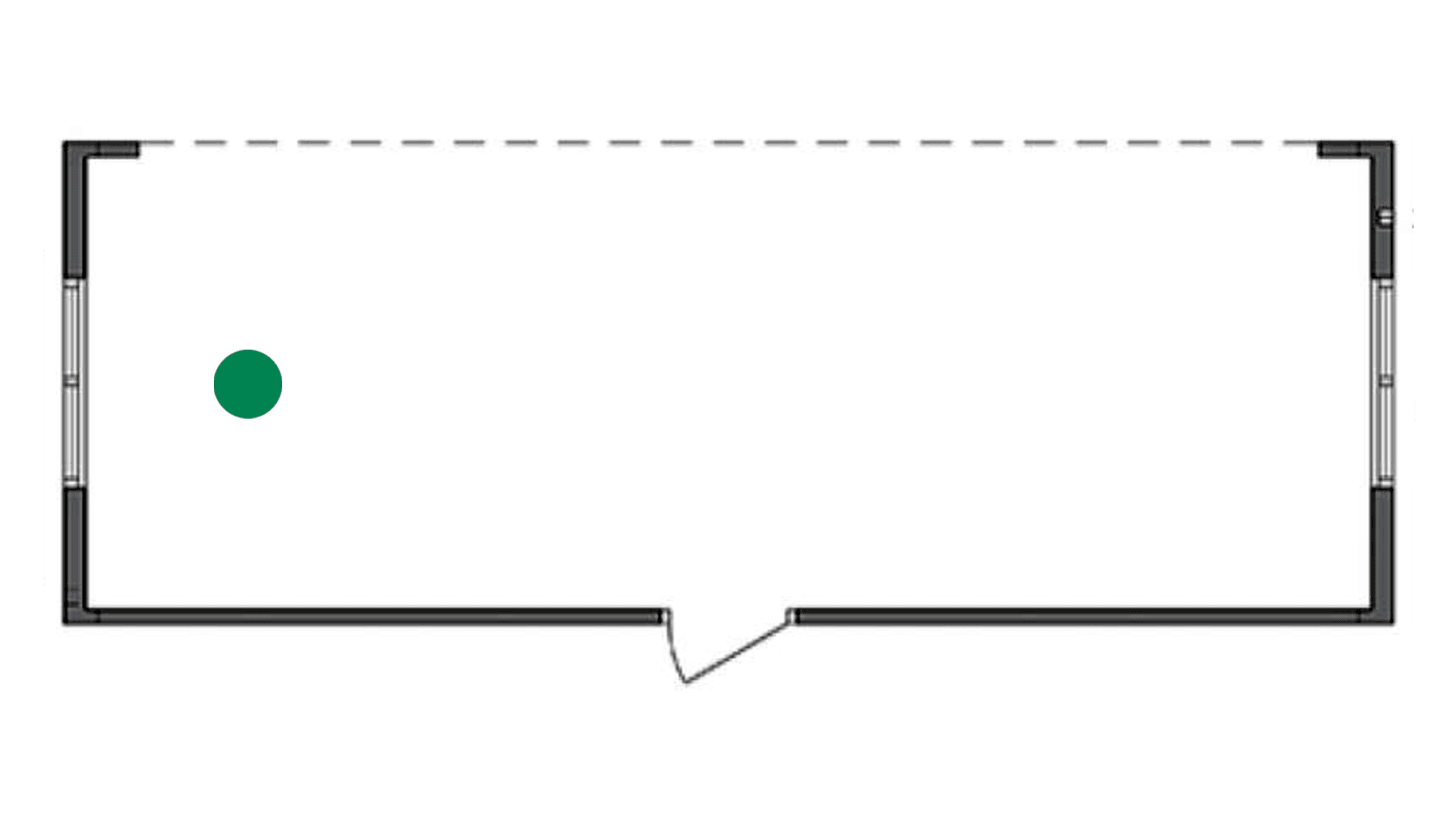 Storrumsmodul m. højre langside