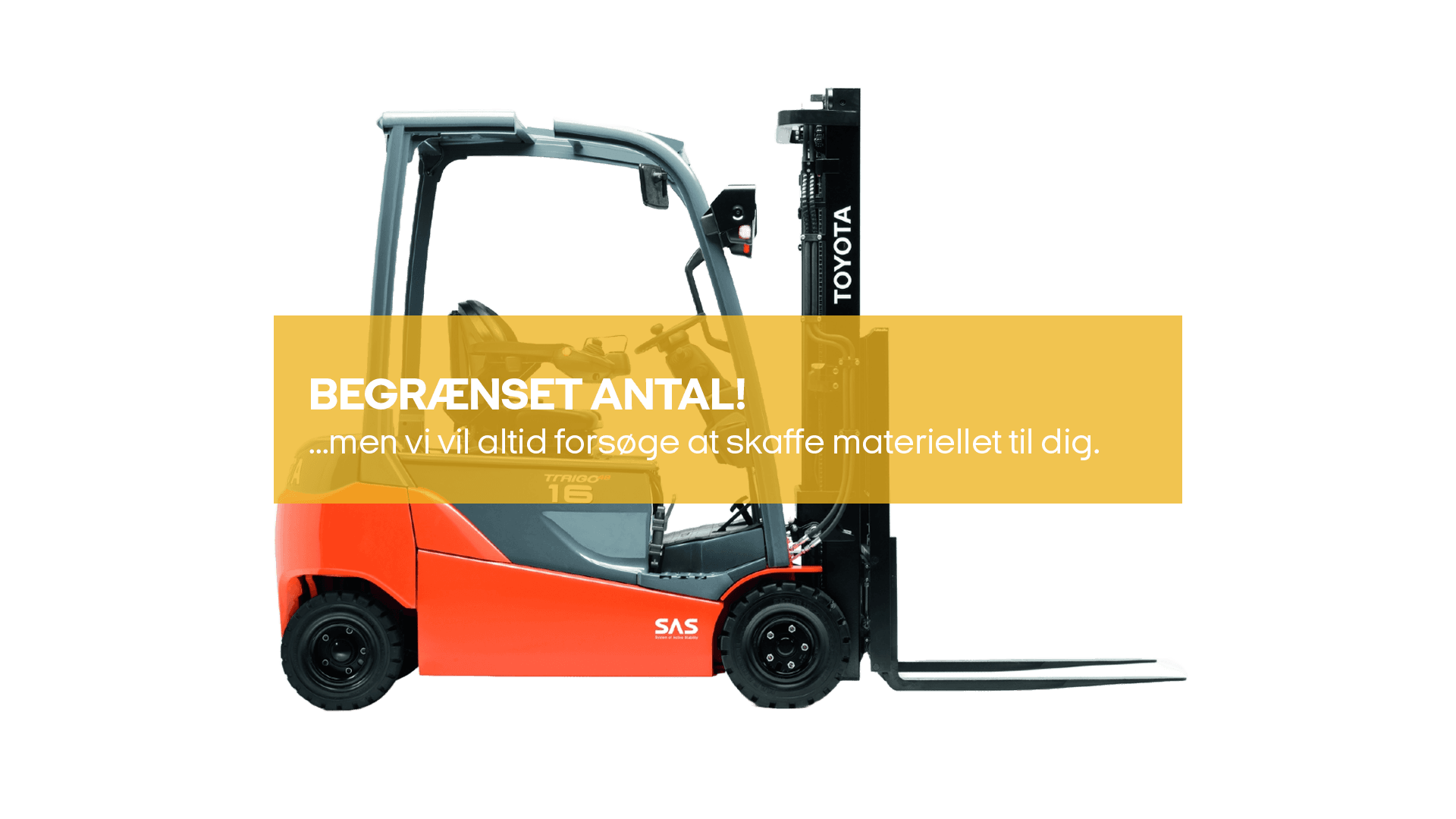Gaffeltruck elektrisk 6.0T (begrænset antal - kun i udvalgte afd.)*