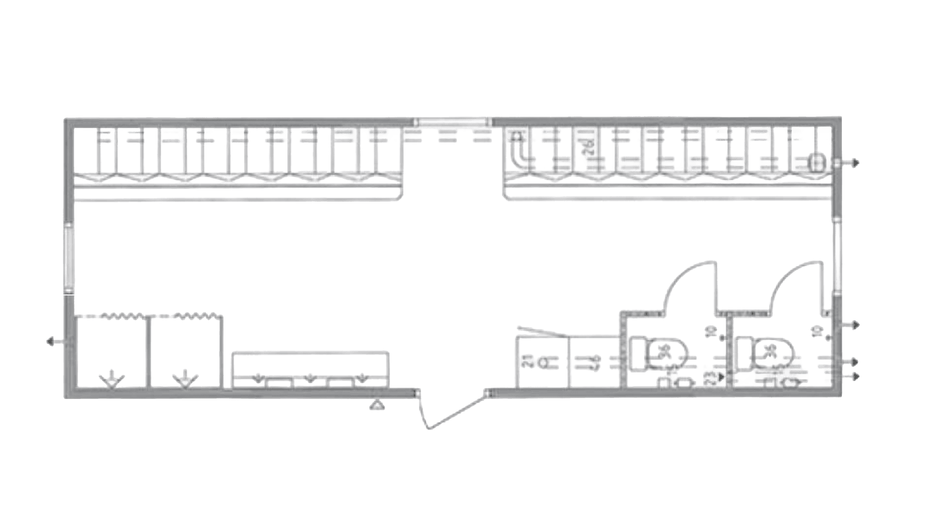 15 pers. bad/omklædningsmodul
