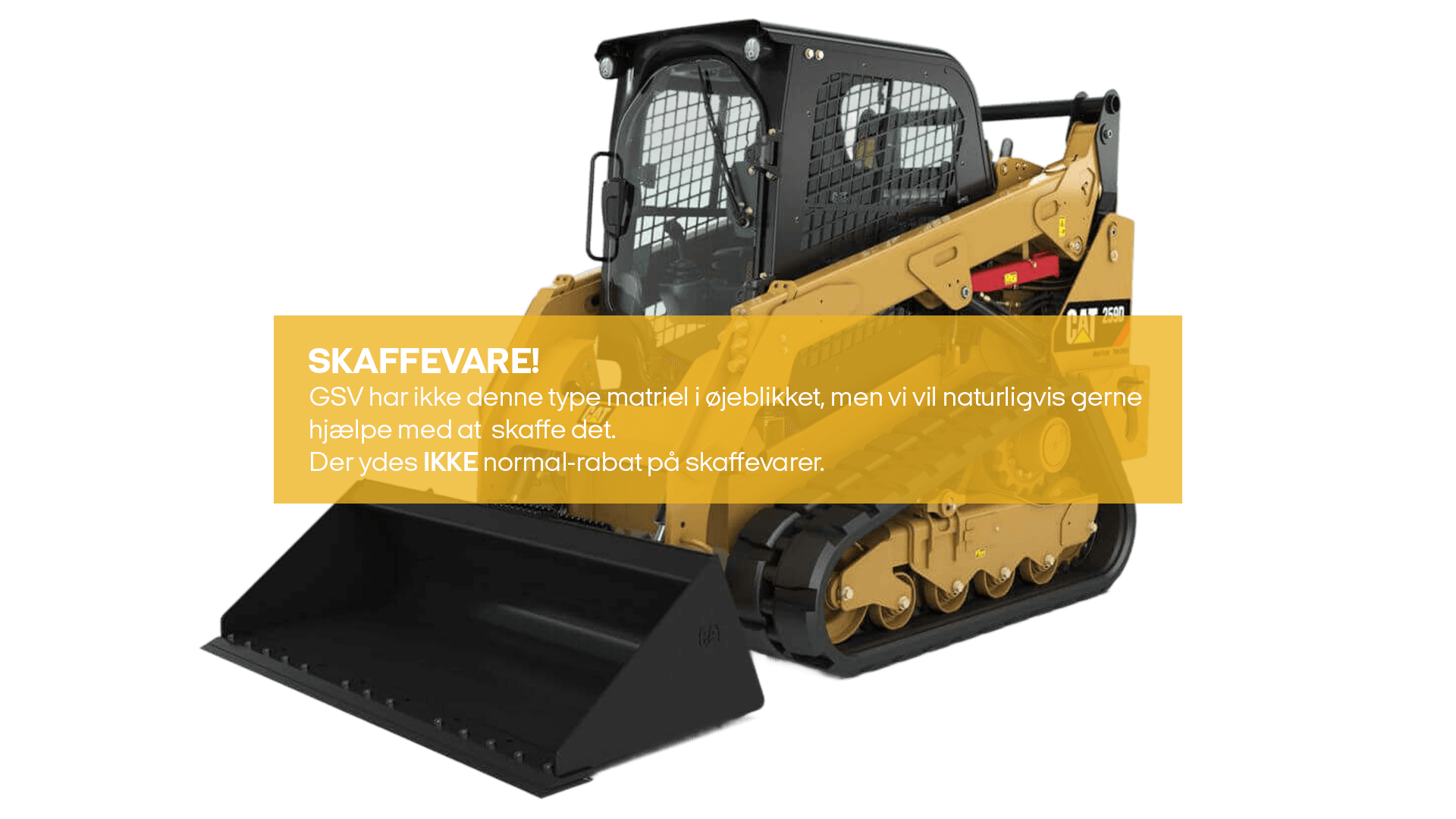 Gummiged på bånd 4,2 t (skaffevare! - ikke i standard sortiment)*