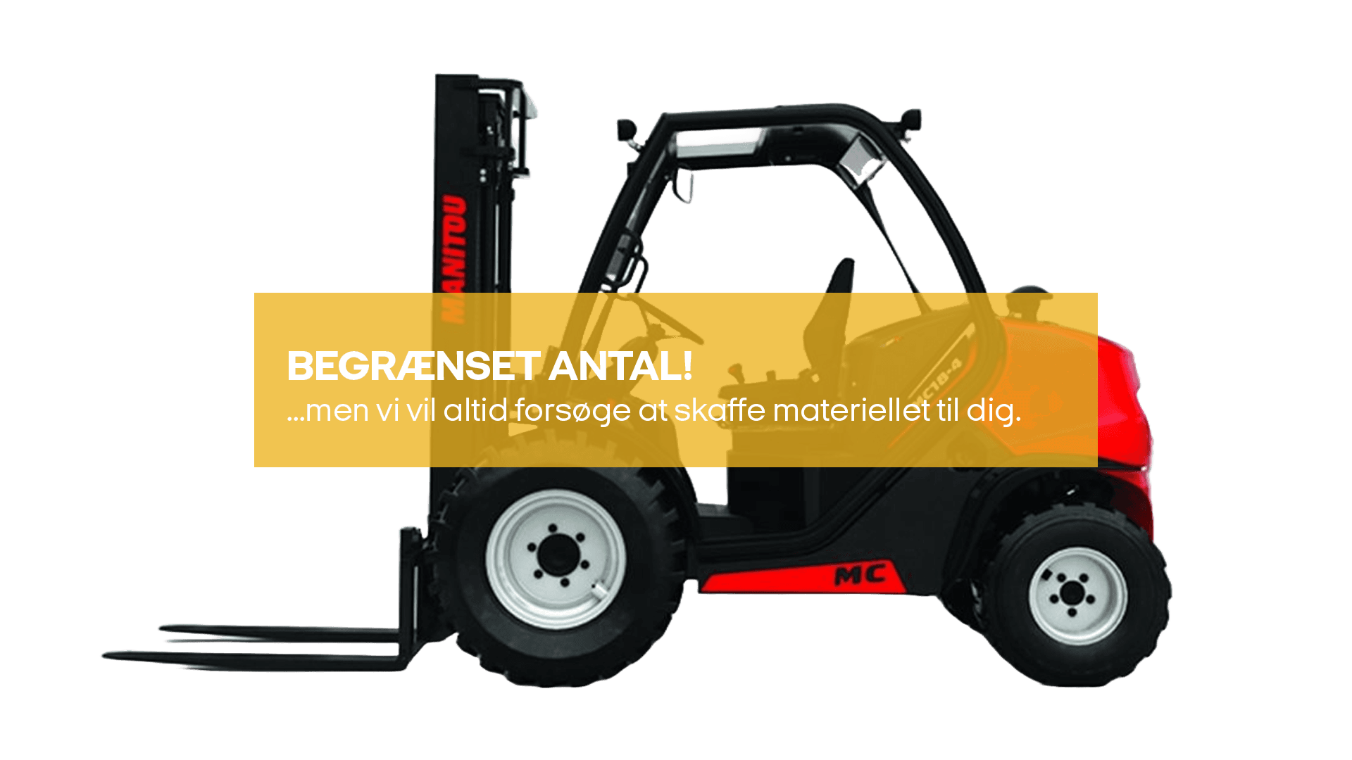 Gaffeltruck diesel (terræn 4x4) 1.8T m/ sideskift (begrænset antal - kun i udvalgte afd.)*