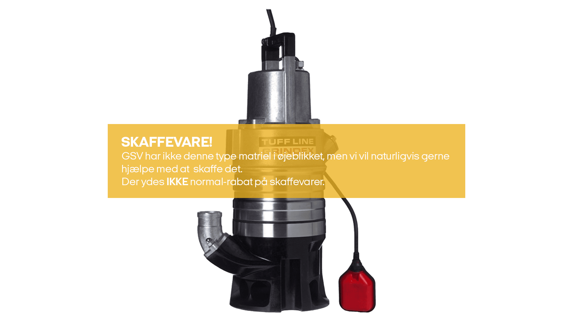 Slampumpe 2" 400 V (skaffevare! - ikke i standard sortiment)*