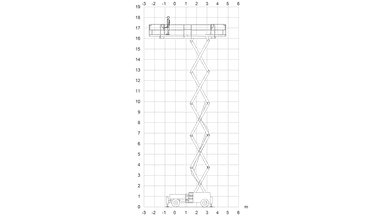 Scissorlift 18 m Diesel Terrain