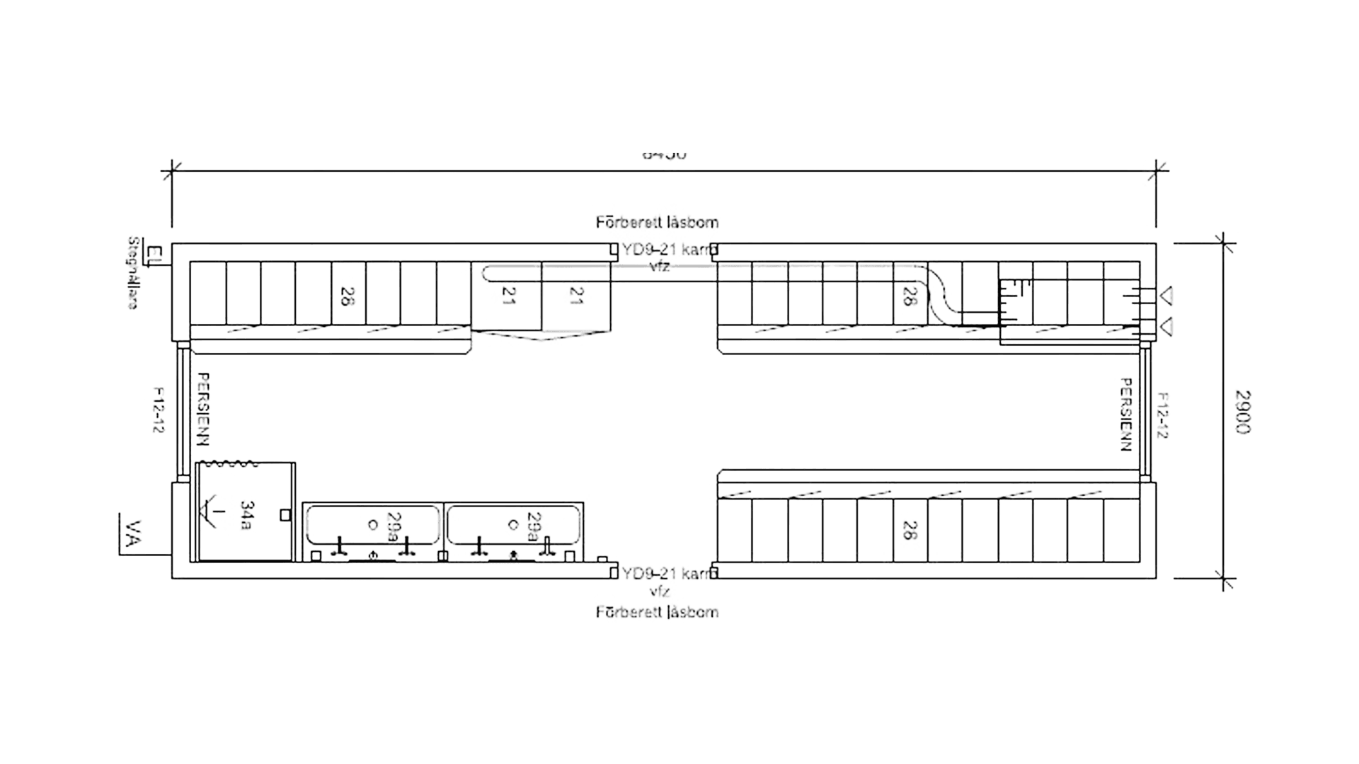 16 pers. bad/omklædningsmodul