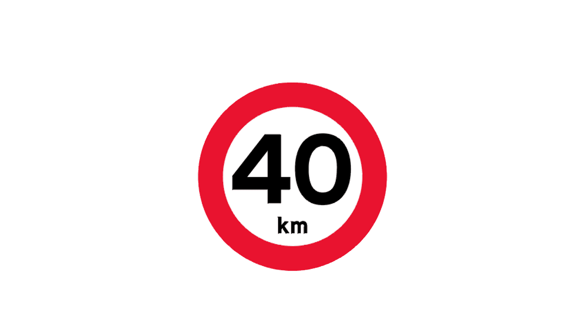 Trafiktavle: C55 Lokal Hast. 40km/h - OBS! SKAFFEVARE!