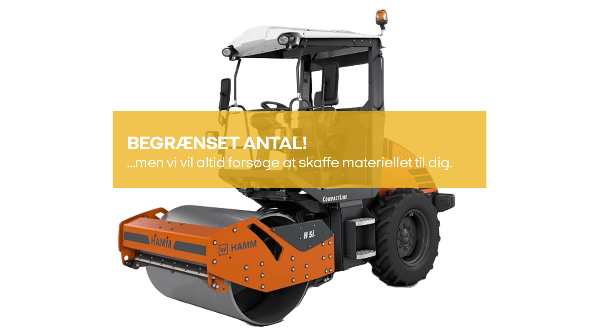 Tromle (valsetog) 5,5 T (begrænset antal - kun i udvalgte afd.)*