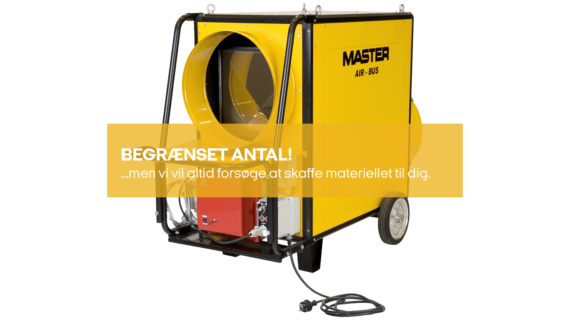 Varmekanon, indirekte diesel, 75kW 230V (begrænset antal - kun i udvalgte afd.)*