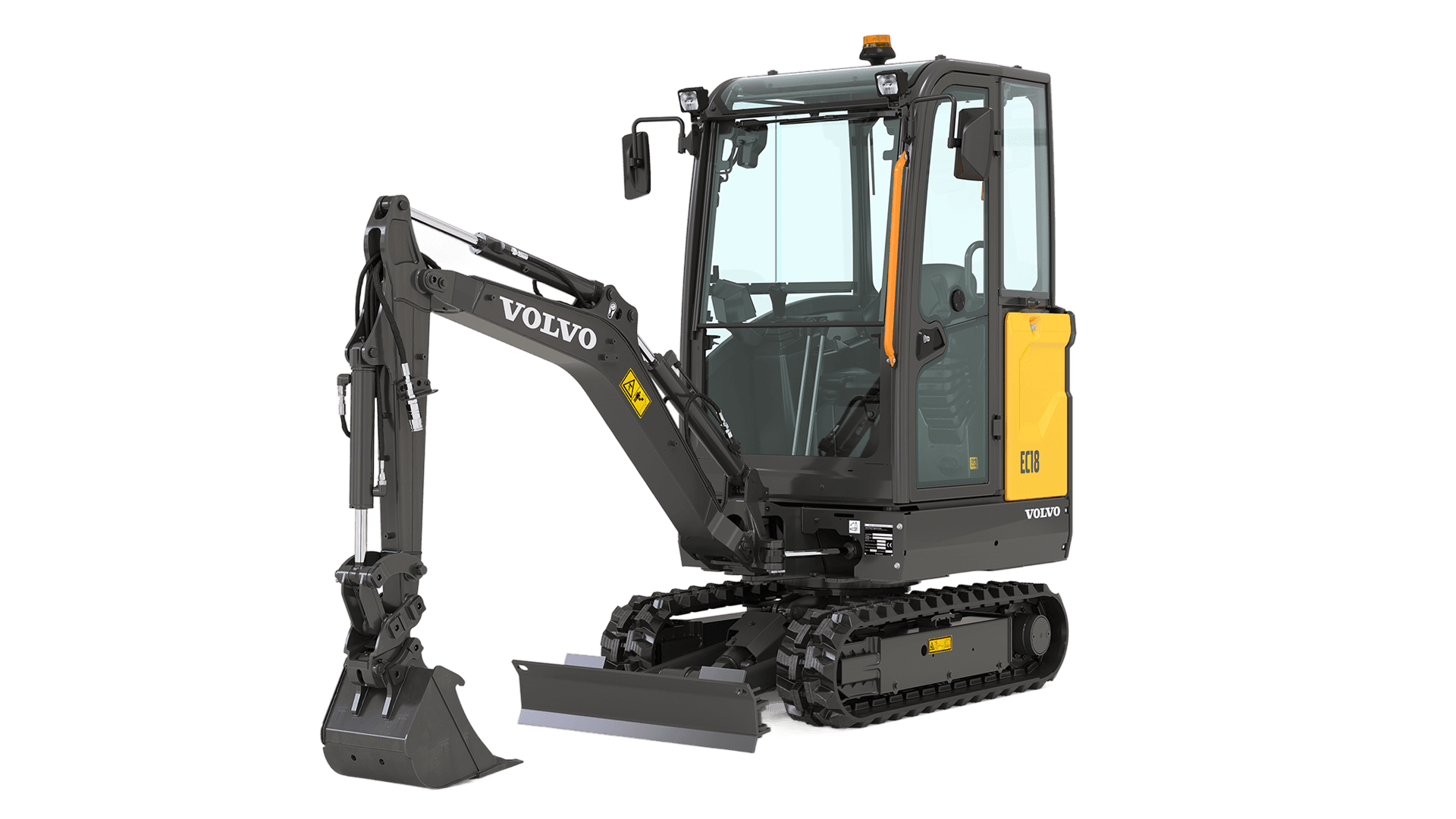 Gravemaskine 1.5-2.0T m/ kabine, batteri