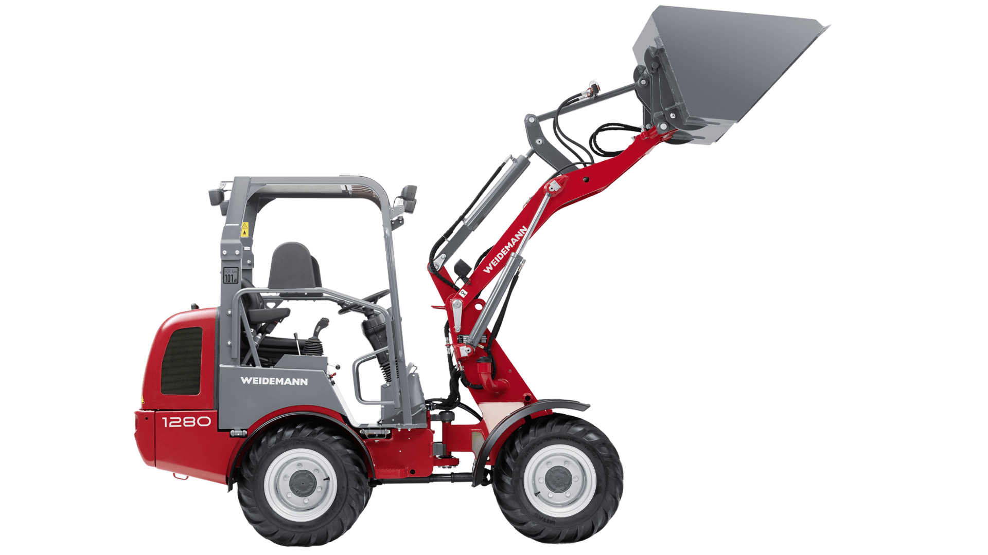 Gummiged 2,0- 2,2 T m. lukket kabine - (begrænset antal - kun i udvalgte afd.)*