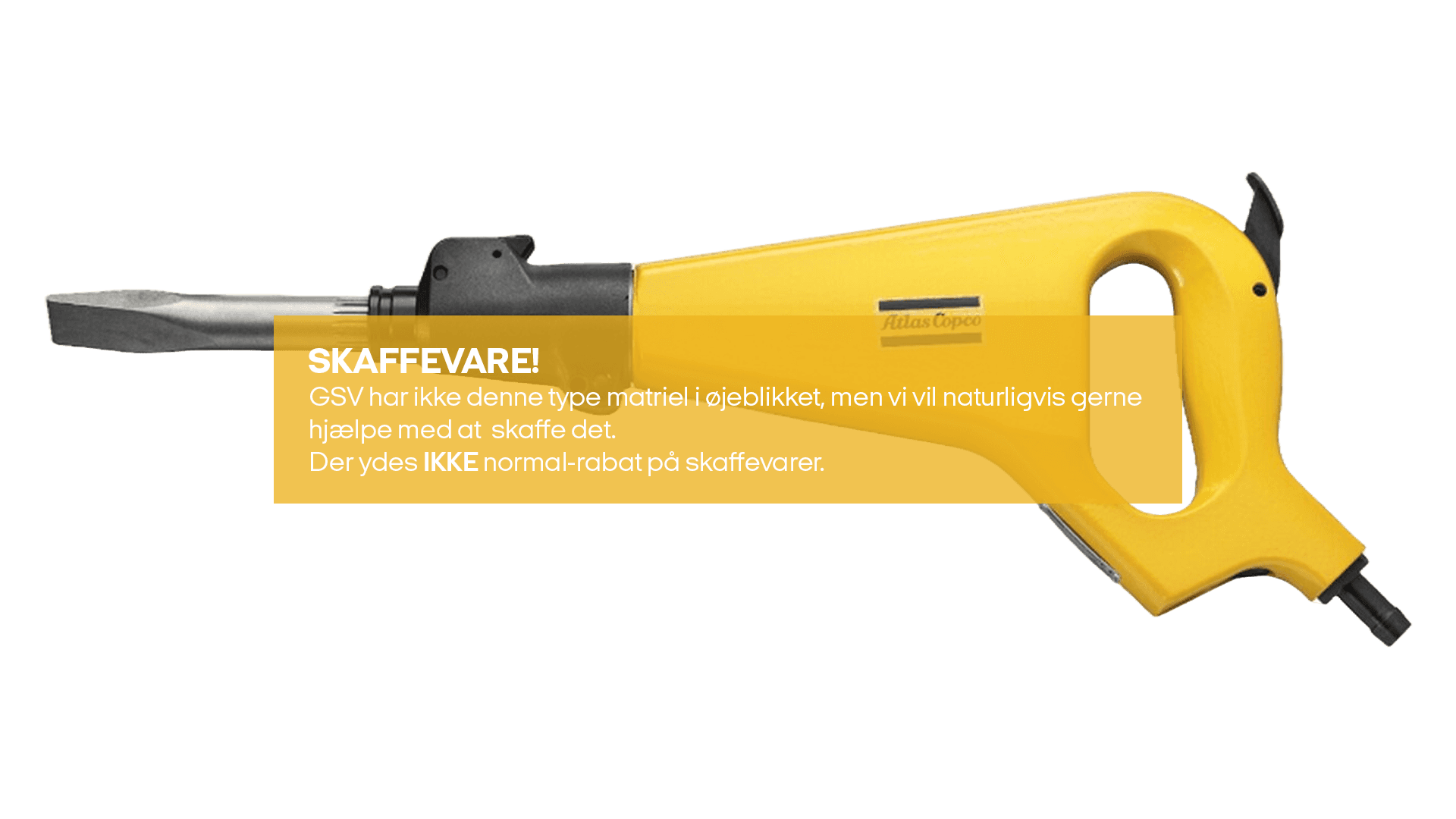 Betonhammer luft 3,4 kg (skaffevare! - ikke i standart sortiment)*