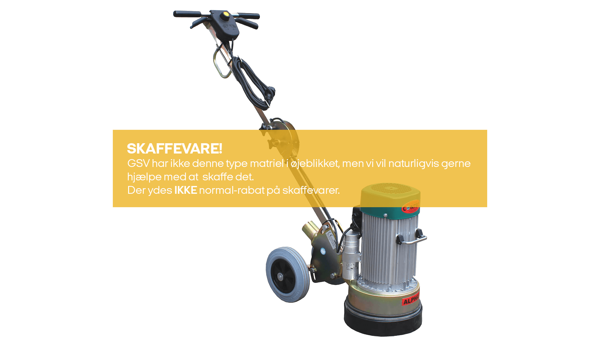 Gulvsliber beton 230mm 230V (skaffevare! - ikke i standard sortiment)*