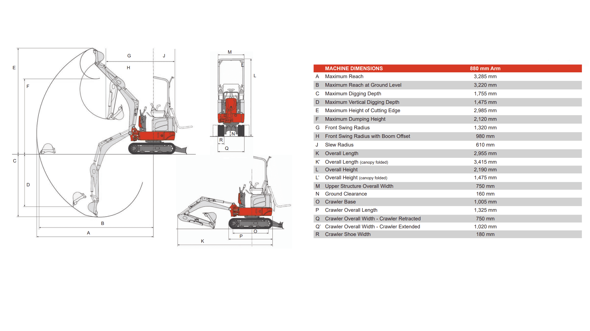 Gravemaskine 1 - 1,2 T