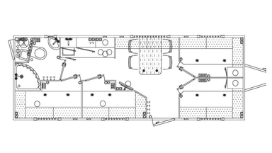 Beboelses Letvogn m. 4 rum & kværn
