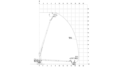 Bomlift Diesel 26m 4x4 - 400kg i kurv