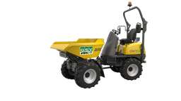 Dumper 1.5T / 0.8m³, med sidetip, Batt.