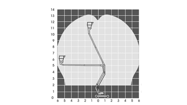 Bomlift batteri 13,5 m