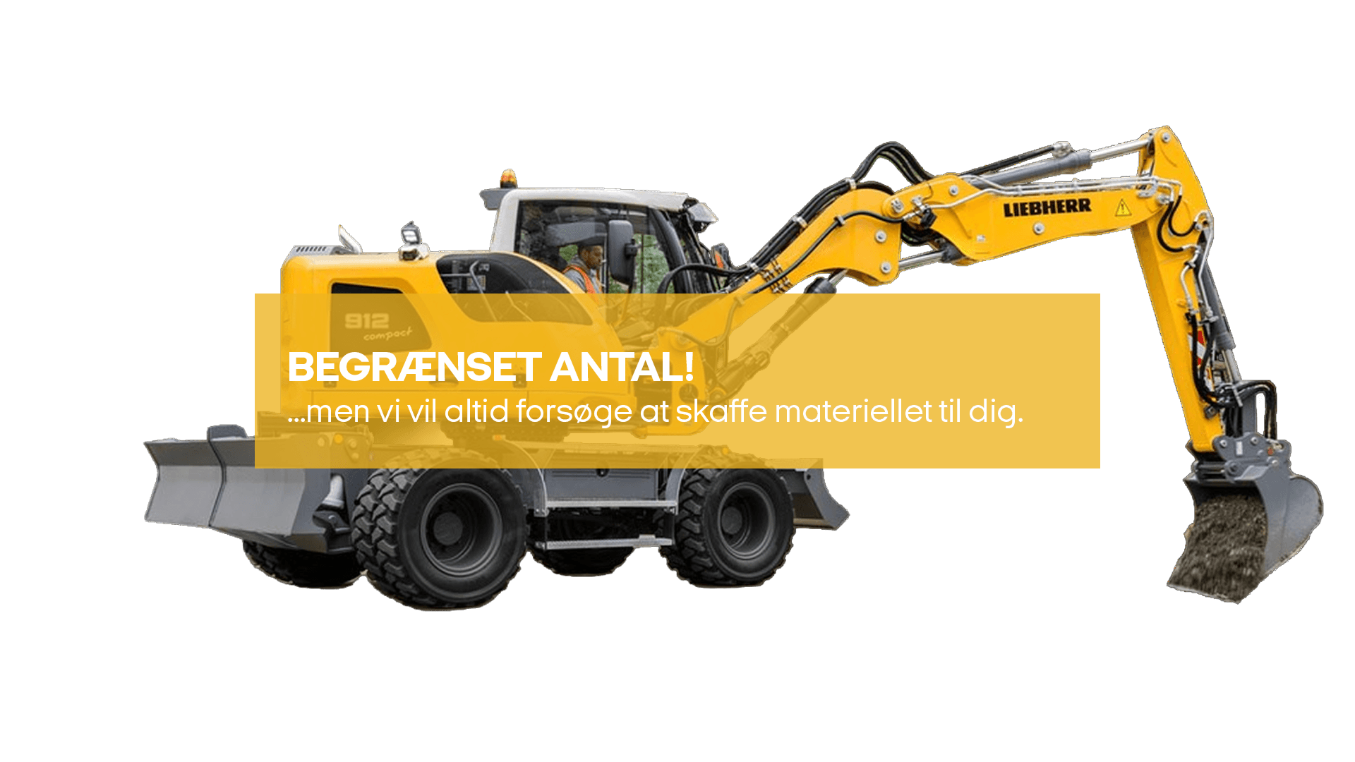 Gummihjulsgraver 14 T (begrænset antal - kun i udvalgte afd.)*