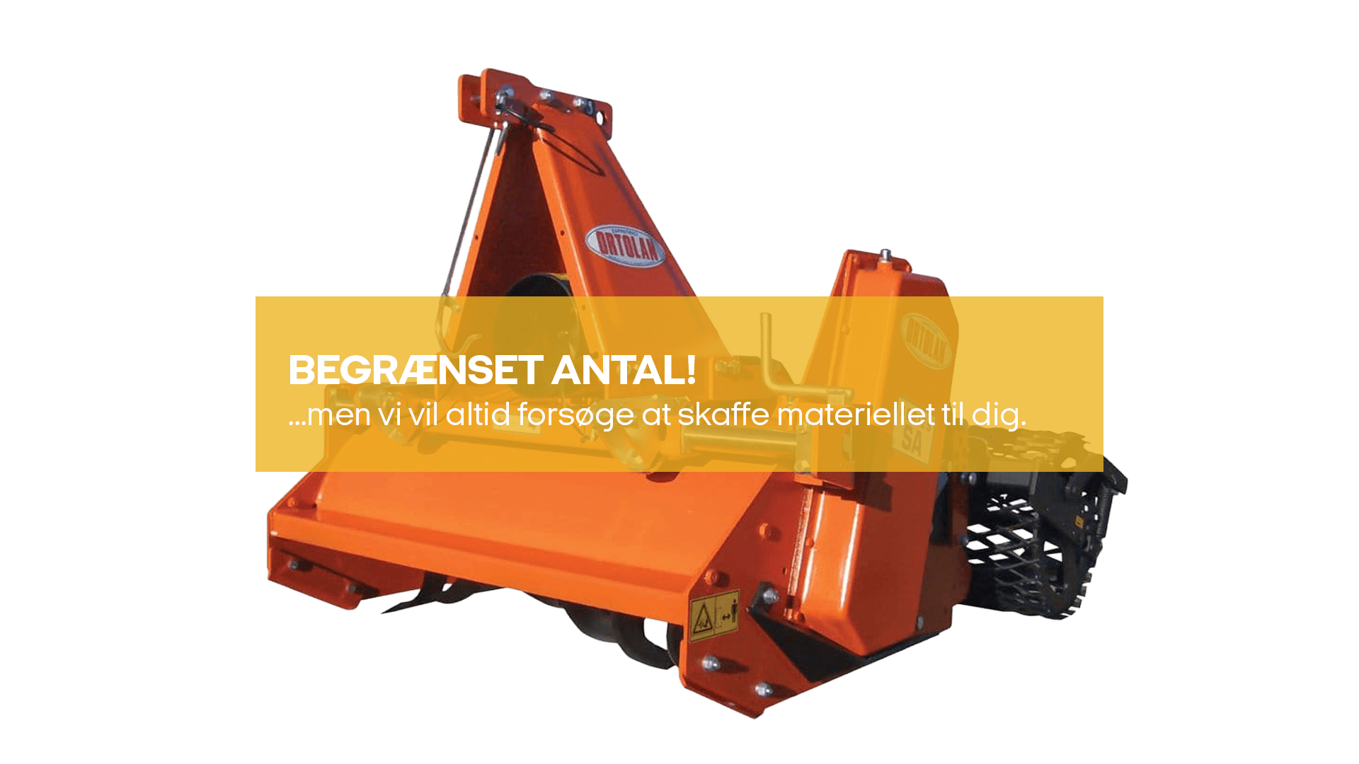 Stennedlægningsfræser 1,3 m (begrænset antal - kun i udvalgte afd.)*