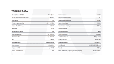 Varmepumpe 30kW, trailermonteret