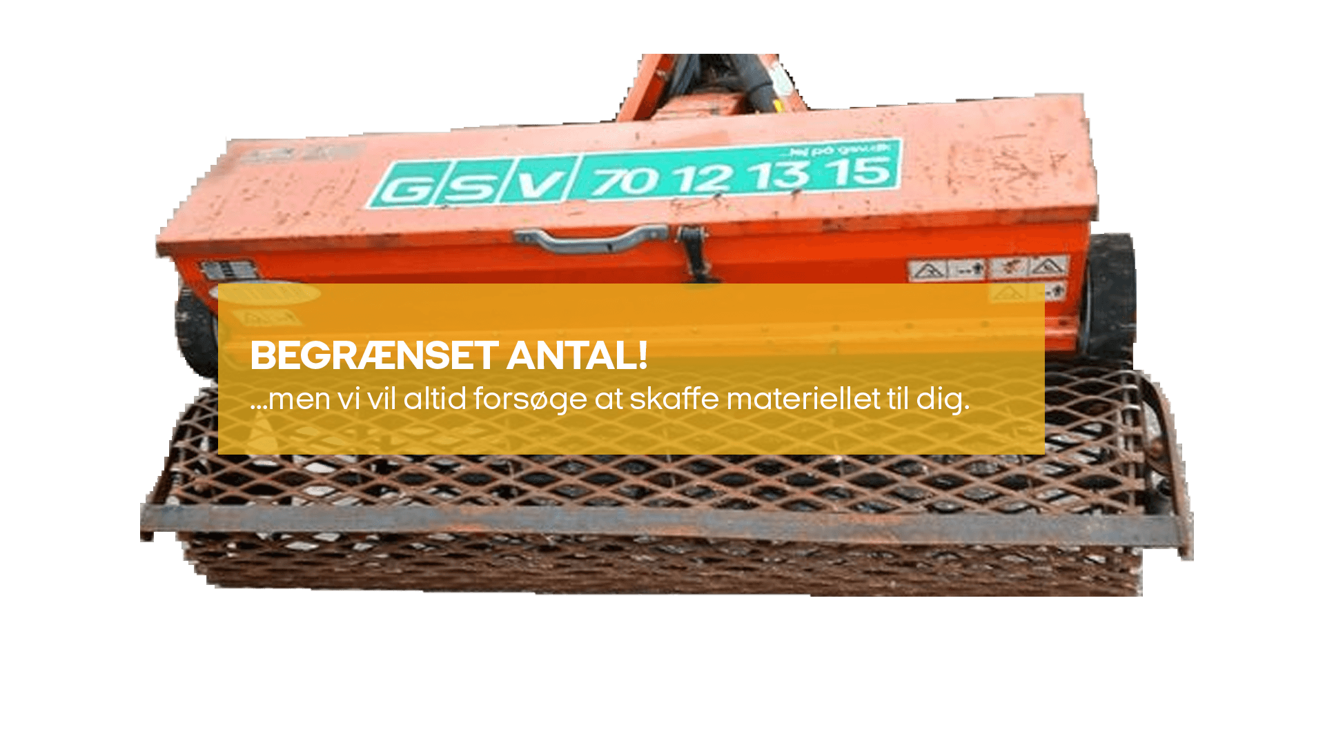 Rotorharve til 30-40hk traktor (begrænset antal - kun i udvalgte afd.)*