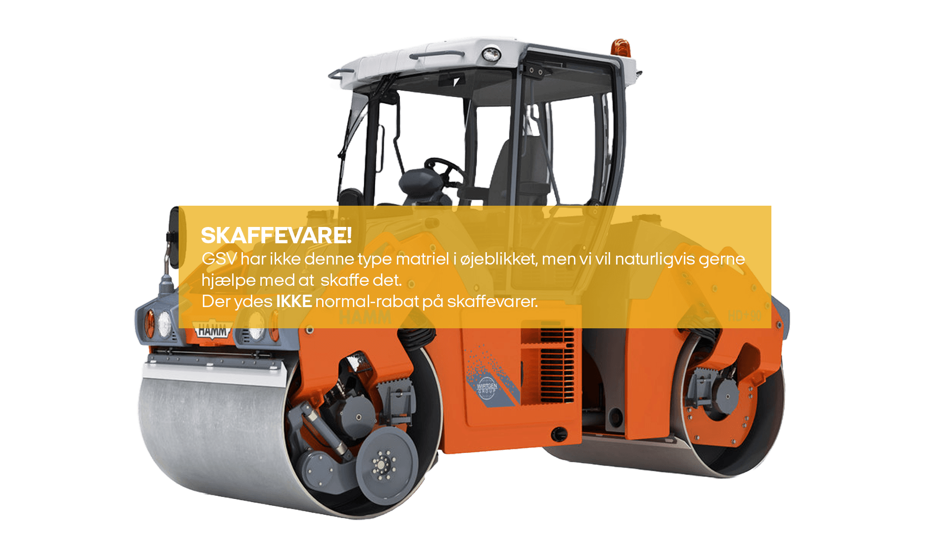 Asfalttromle 9-10 T Delt valse (skaffevare! - ikke i standard sortiment)*