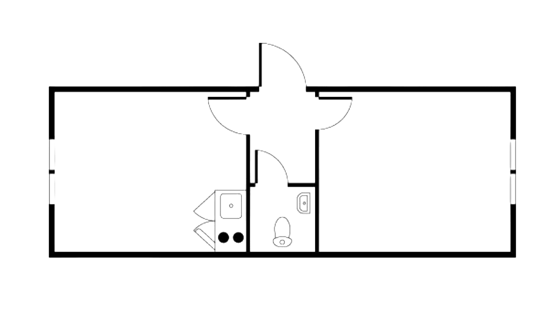 Formandsmodul m. toilet u. gennemgang
