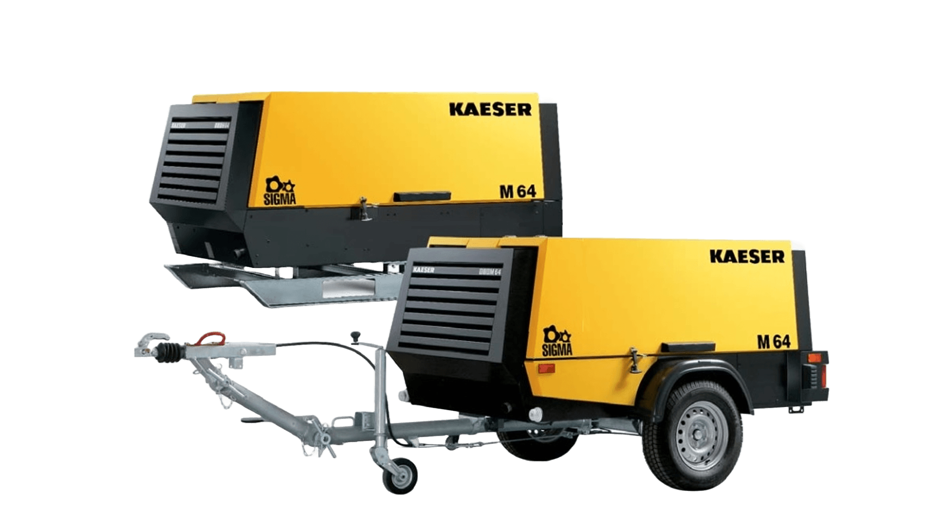 Kompressor 6,4 m3 7 bar Trailermontere